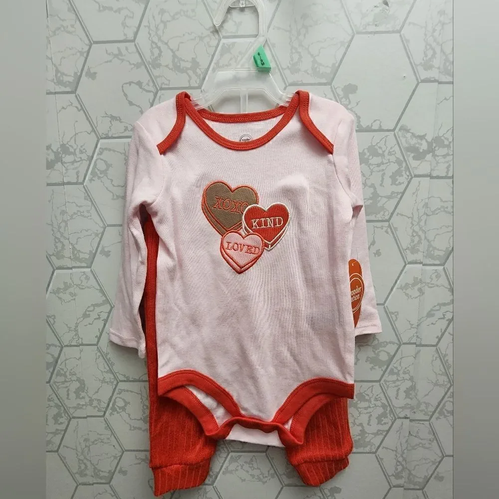 Nwt Valentine's Day Baby Girl's Clothes Bundle,  Size 24 months